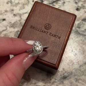 Brilliant earth engagement ring.